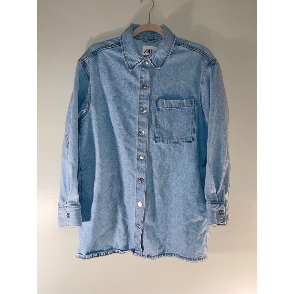 Zara Light Blue Denim Jacket